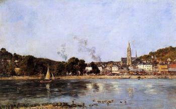 尤金 佈丹 The Seine at Caudebec-en-Caux 尤金 佈丹 The Seine at Caudebec-en-Caux